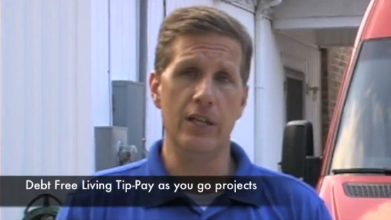 Debt Free Living Tip- pay as you go image